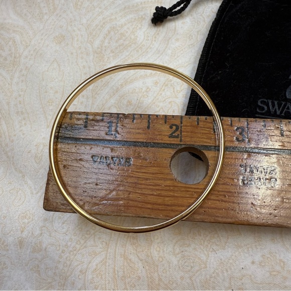 Swarovski Gold Crystal Bangle Bracelet - Picture 5 of 7
